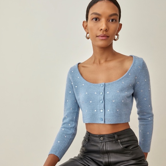 Reformation Sweaters - NWT Reformation Nathalia Regenerative Wool Crop Cardigan (size XS)